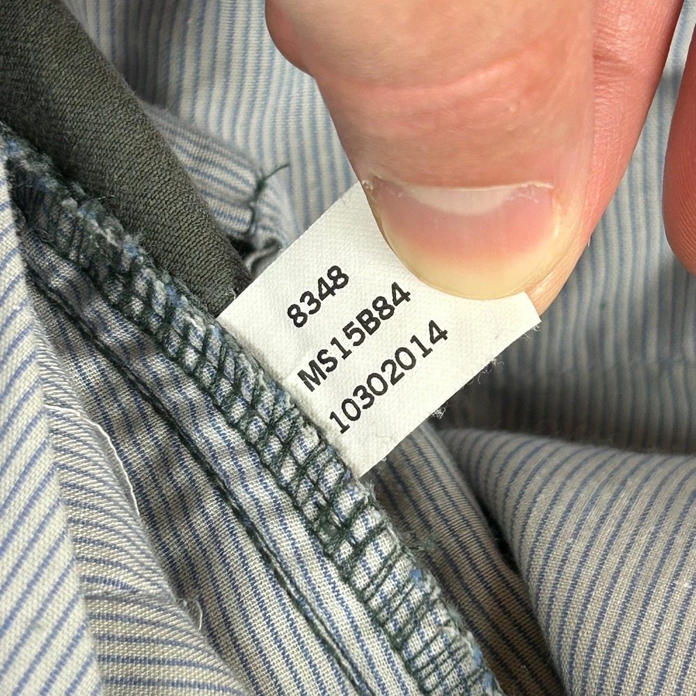Peter Millar Chino Pants Flat Front Twill Mens 38x32 Olive Green MS15B84 - Picture 9 of 12
